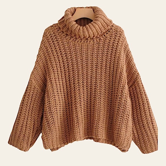 Zara Turtleneck Knit Sweater M - Picture 3 of 15